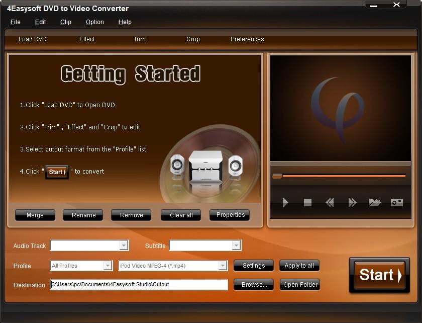 4Easysoft DVD to Video Converter下载,DVD转视频转换器,视频转换