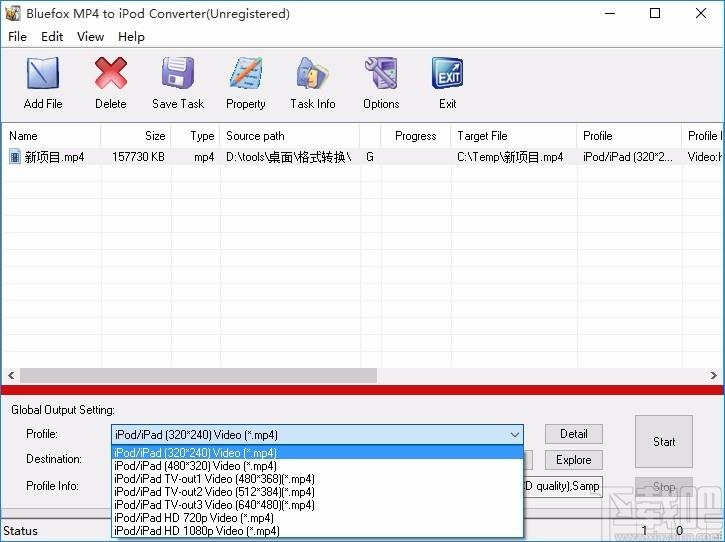 Bluefox MP4 to iPod Converter,MP4转iPod转换器,视频转换