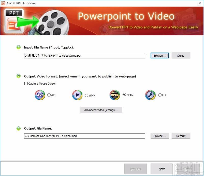 A-PDF PPT To Video下载,PPT转视频转换器,PPT转视频